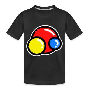Colorful balls | - Kids' Premium Organic T-Shirt - black - Front