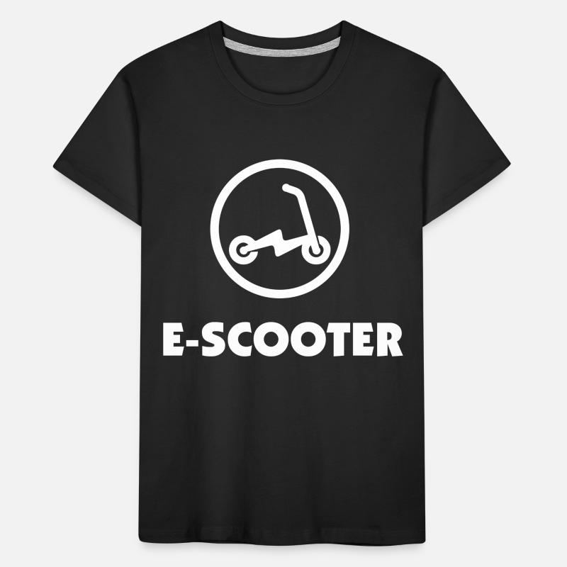 E-Scooter E-Roller Scooter T-shirt bio Premium Enfant