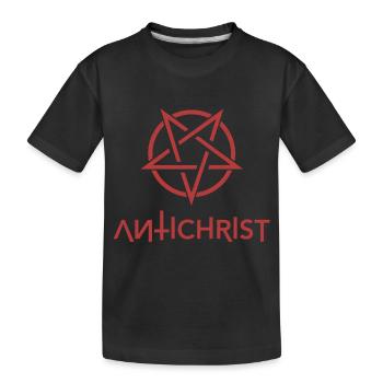 Antichrist - Pentagramm Halloween - Kinder Premium Bio T-Shirt - Schwarz - Vorne