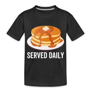 Crêpes servies tous les jours - T-shirt bio Premium Enfant - noir - Devant