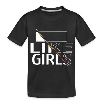 Love Grl PWR Barber Hair Féminin Génial - T-shirt bio Premium Enfant - noir - Devant