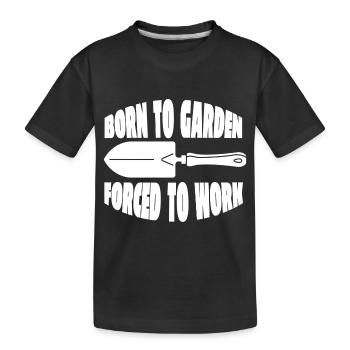 Gärtner Hobbygärtner Garten Geschenk Obstgarten - Kinder Premium Bio T-Shirt - Schwarz - Vorne