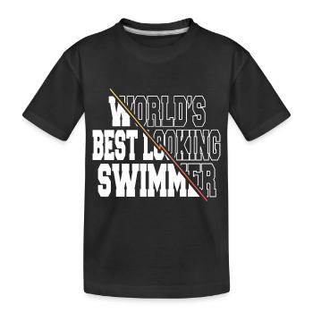 birthday apnea fun swimming instructor joke humor - Kids' Premium Organic T-Shirt - black - Front