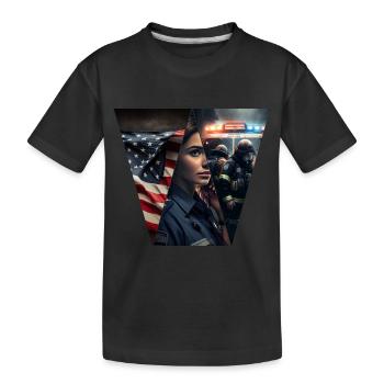One common goal, dispatcher - Kids' Premium Organic T-Shirt - black - Front