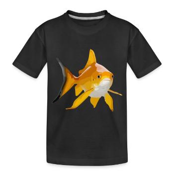Goldfisch - Kinder Premium Bio T-Shirt - Schwarz - Vorne