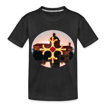 ovale tlse - T-shirt bio Premium Enfant - noir - Devant