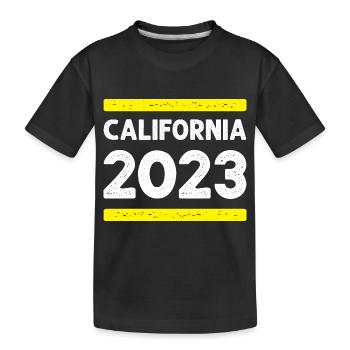 Californie 2023 - T-shirt bio Premium Enfant - noir - Devant