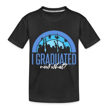 J’ai obtenu mon diplôme - T-shirt bio Premium Enfant - noir - Devant
