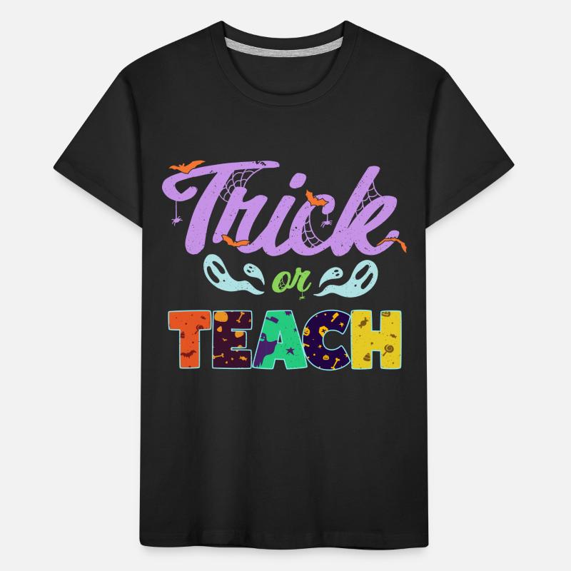 Lehrer Halloween - Süßes oder Lernen Kinder Premium Bio T-Shirt
