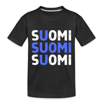 Englisches Wort Flagge - Kinder Premium Bio T-Shirt - Schwarz - Vorne
