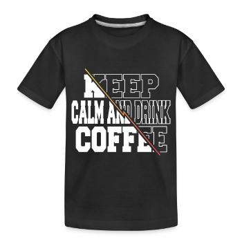 morning fun birthday present idea birthday present - Kids' Premium Organic T-Shirt - black - Front