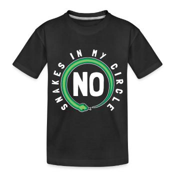 Keine Schlangen in meinem Kreis - Kinder Premium Bio T-Shirt - Schwarz - Vorne