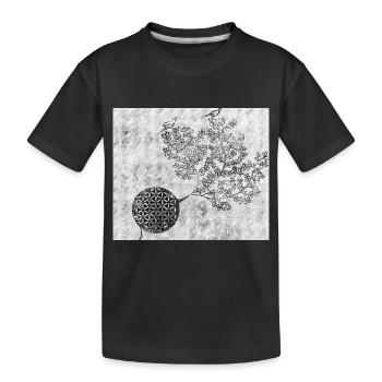 Persischer Lebensbaum Nr. 5 - Kinder Premium Bio T-Shirt - Schwarz - Vorne