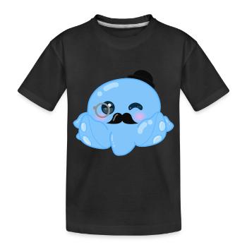 motif poulpe - T-shirt bio Premium Enfant - noir - Devant