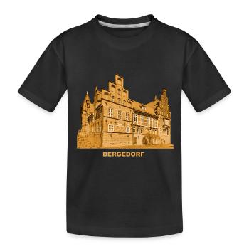 Bergedorf Schloss Hamburg Vierlande Museum - Kids' Premium Organic T-Shirt - black - Front