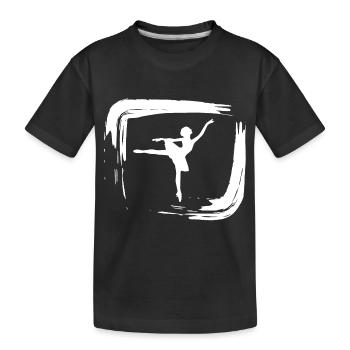 Dancing Dance Music - Kinder Premium Bio T-Shirt - Schwarz - Vorne