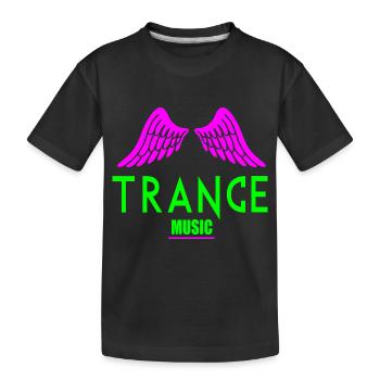 Logo de l’aile de musique trance - T-shirt bio Premium Enfant - noir - Devant