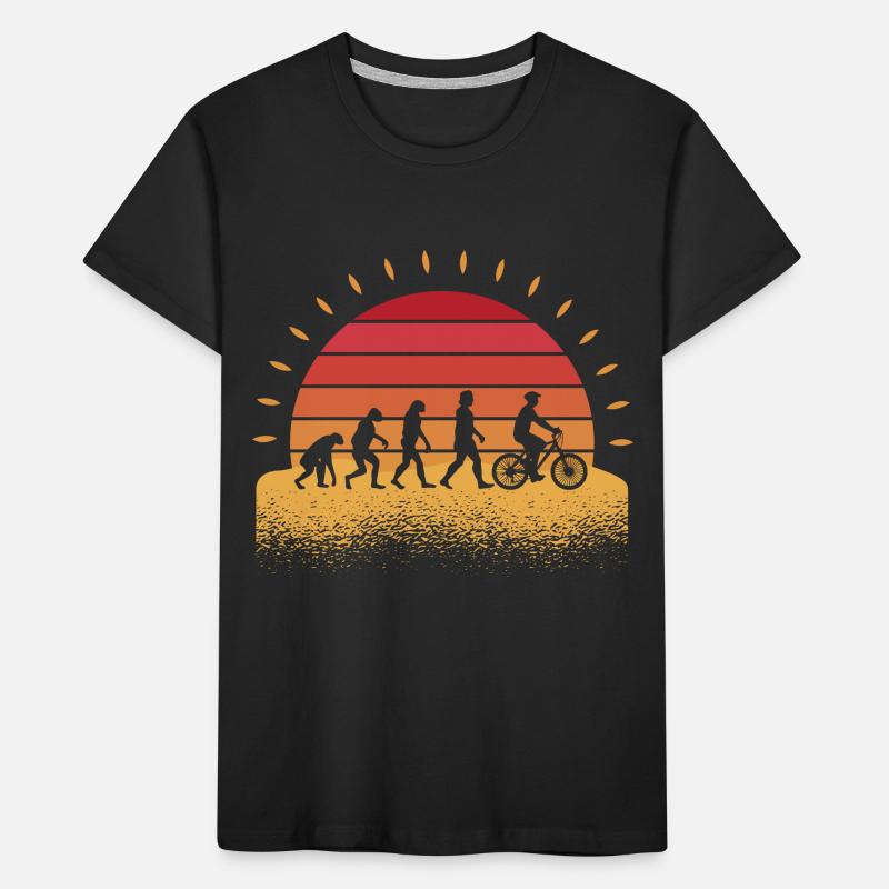 Cyclist Cyclist Wheel Evolution Bicycle Kids' Premium Organic T-Shirt