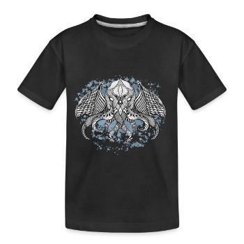 Cthulhu ink - Kids' Premium Organic T-Shirt - black - Front