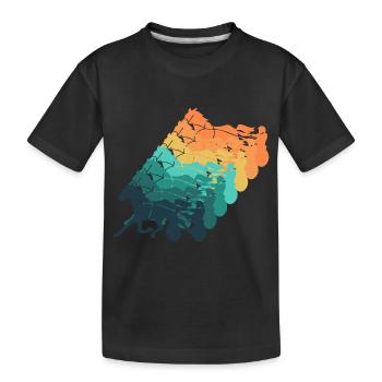Traber Vintage Geschenk Rennen - Kinder Premium Bio T-Shirt - Schwarz - Vorne