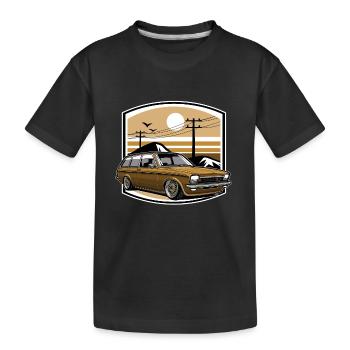 German Classic Car - Kinder Premium Bio T-Shirt - Schwarz - Vorne