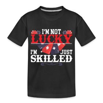 Funny Poker Bluffing Gambler Casino - T-shirt bio Premium Enfant - noir - Devant