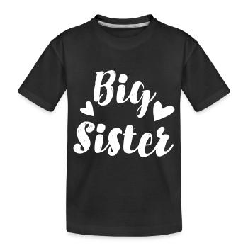 big sister - T-shirt bio Premium Enfant - noir - Devant