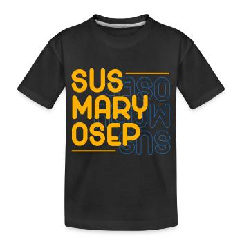 Sus Mary Osep Design für stolze Pinoys - Kinder Premium Bio T-Shirt - Schwarz - Vorne