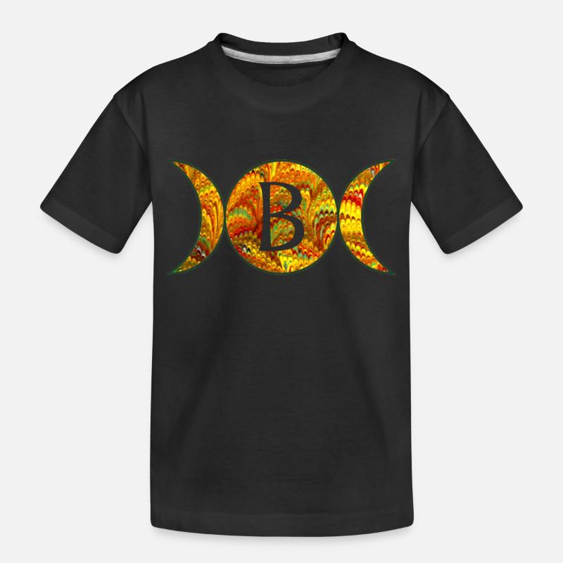 mondphasen e 38 b - Kinder Premium Bio T-Shirt - Schwarz