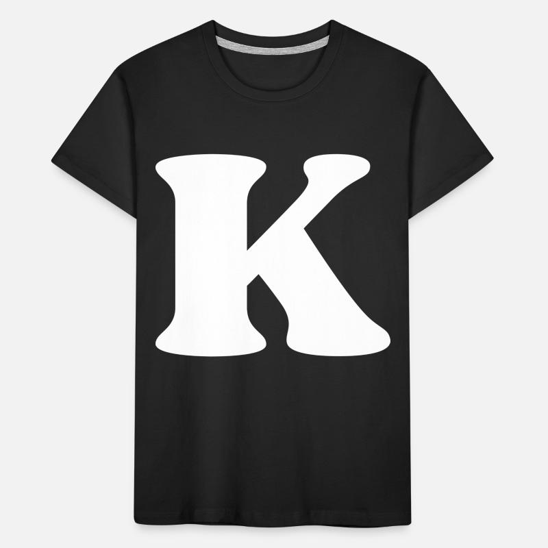 Buchstabe k Kinder Premium Bio T-Shirt