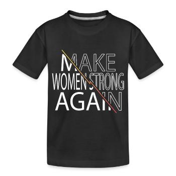 Typographie actuelle activistes femme politique - T-shirt bio Premium Enfant - noir - Devant