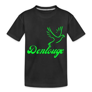 Denlouge - Kids' Premium Organic T-Shirt - black - Front
