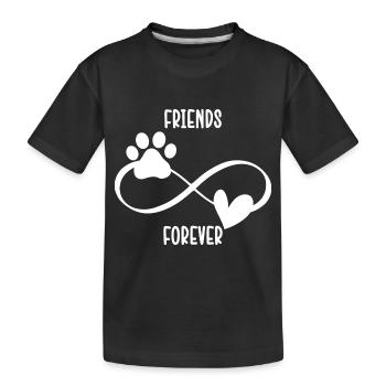 Chiens Chien Ami Pet - T-shirt bio Premium Enfant - noir - Devant