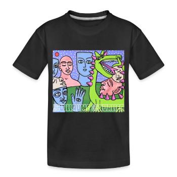 Rêve de pierres - T-shirt bio Premium Enfant - noir - Devant