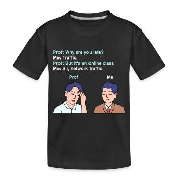 Retard dans le trafic réseau pour les jeunes fiers Pinoys - T-shirt bio Premium Enfant - noir - Devant