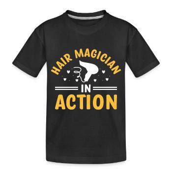 Coiffeur Coiffeur Coiffeur Coiffure Coiffure - T-shirt bio Premium Enfant - noir - Devant
