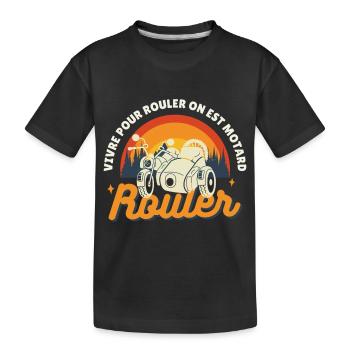 motard - T-shirt bio Premium Enfant - noir - Devant