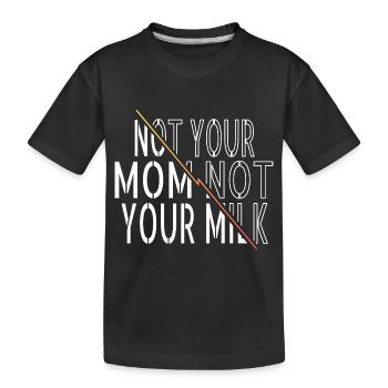 sayings food gift idea earth veganism funny - Kids' Premium Organic T-Shirt - black - Front
