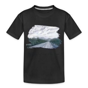 Alle Wege hat man in den Beinen. - Kinder Premium Bio T-Shirt - Schwarz - Vorne