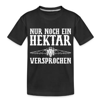 Traktorfahrer Mähdrescher Landmaschinen Landwirt - Kinder Premium Bio T-Shirt - Schwarz - Vorne