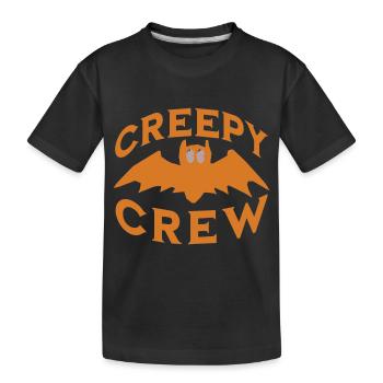 La Troupe Effrayante d'Halloween - T-shirt bio Premium Enfant - noir - Devant