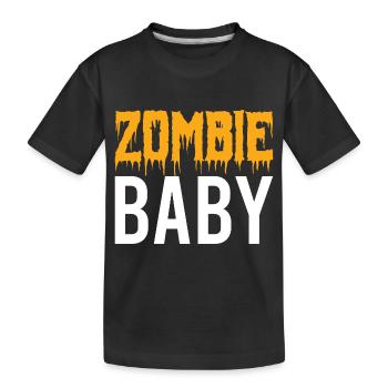Zombie Baby - Halloween - Sorcière - Dracula - Horreur - T-shirt bio Premium Enfant - noir - Devant