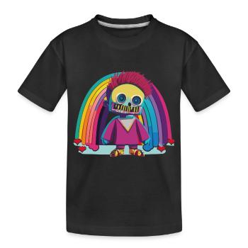 Pride Zombie 09 - Kinder Premium Bio T-Shirt - Schwarz - Vorne