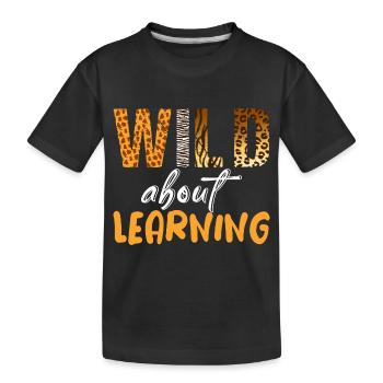 Back To School Lehrer Schule Vintage Schüler - Kinder Premium Bio T-Shirt - Schwarz - Vorne