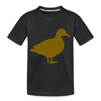 canard - T-shirt bio Premium Enfant - noir - Devant