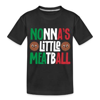 Meatballs Italy Italian Food - Kids' Premium Organic T-Shirt - black - Front