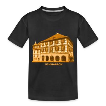 Mairie de Schwabach, Moyenne-Franconie, Bavière - T-shirt bio Premium Enfant - noir - Devant