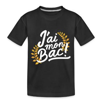 J'ai mon bac - T-shirt bio Premium Enfant - noir - Devant