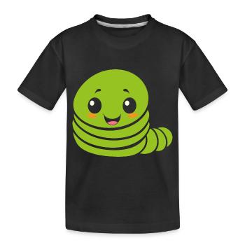 Chenilles insecte Amour petite chenille - T-shirt bio Premium Enfant - noir - Devant