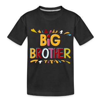 FRÈRE AÎNÉ - T-shirt bio Premium Enfant - noir - Devant